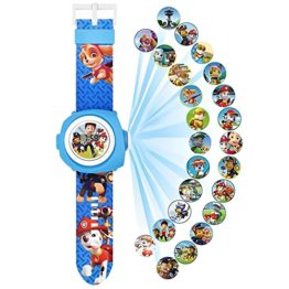 BJPERFMS Paw Patro Uhr Paw Patro Kinder Cartoon Uhr Paw Patro Projektion Armbanduhr Einstellbar Uhr Komfortable Einfache für Kinder Jungen Mädchen ab 3 Jahren - 1