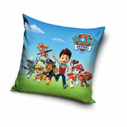 Carbotex Kissen Füllung Dekokissen Zierkissen 40cmx40cm Paw Patrol Feuerwehrhund Nick Jr. - 1