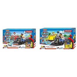 Carrera First PAW Patrol Race 'N' Rescue 2,4m Rennstrecken-Set | 2 ferngesteuerte Fahrzeuge mit Chase und Marshall & First PAW Patrol On The Double 2,4m Rennstrecken-Set | 2 ferngesteuerte Fahrzeuge - 1
