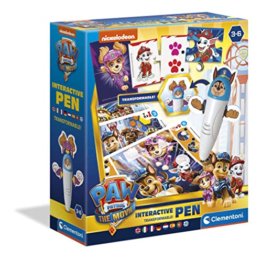 Clementoni 16354 Interaktiver Stift – Paw Patrol, lehrreiches Kinderspielzeug, Spielesammlung mit Karten & Aktivitäten, Spielzeug für Kinder von 3 - 6 Jahren, für Kindergarten & Vorschule - 1