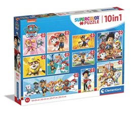 Clementoni - 20270 - Supercolor Puzzle 10 In 1 Paw Patrol - Kinderpuzzle 10 in 1 (3x18, 4x30, 2x48 und 1x60 Teilen) - Puzzle Für Kinder Ab 4 Jahren, Made In Italy - 1