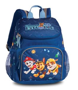 Fabrizio Paw Patrol Rucksack mit Chase, Marshall und Rubble Jungen von 3-6 Jahren, Kita- und Kindergartentasche – 31cm x 25cm x 18cm 8L Blau Einheitsgröße - 1