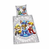 Herding Paw Patrol Glow in the dark Bettwäsche-Set, Im Dunkeln leuchtendes Wendemotiv, Kopfkissenbezug 80 x 80 cm, Bettbezug 135 x 200 cm, Mit leichtläufigem Reißverschluss, Baumwolle/Renforcé - 1