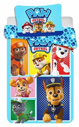 Jerry Fabrics PAW Patrol PP184 Babybettwäsche Kinderbettwäsche 100x135 cm - 1