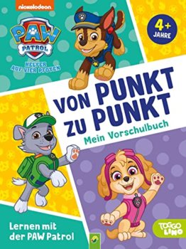 Lernen mit der PAW Patrol: Von Punkt zu Punkt. Mein Vorschulbuch: Übungsheft für Kita und Vorschule. Für Kinder ab 4 Jahren - 1