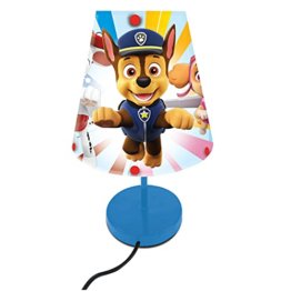 Lexibook Nachttischlampe Paw Patrol, weiches Licht mit Lampenschirm Kinderzimmer – LT010PA - 1