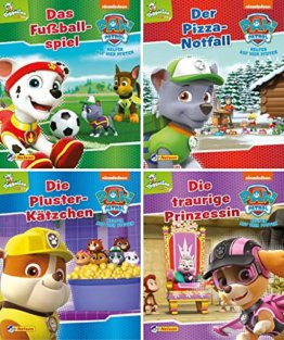 Nelson Mini-Bücher: 4er PAW Patrol 9-12: Das Fußballspiel; Der Pizza-Notfall; Die Pluster-Kätzchen; Die traurige Prinzessin - 1