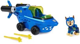 Paw Patrol Aqua Pups, Chase, verwandelbares Shark Vehicle mit Action-Figur zum Sammeln, Kinderspielzeug 1