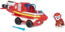 PAW PATROL Aqua Pups Marshall, verwandelbares Dolphin Vehicle mit Action-Figur zum Sammeln, Kinderspielzeug 2