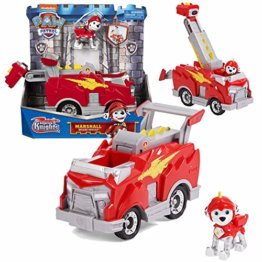 Paw Patrol Auswahl Fahrzeuge Rescue Knights Deluxe Autos mit Spielfiguren, Figur:Marshall - 1