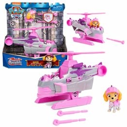 Paw Patrol Auswahl Fahrzeuge Rescue Knights Deluxe Autos mit Spielfiguren, Figur:Skye - 1