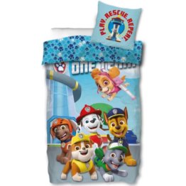 Paw Patrol Bettwäsche 135x200 80x80 Kinderbettwäsche 100% Baumwolle Set 2tlg. Bettwäsche für Jungen und Mädchen - 1