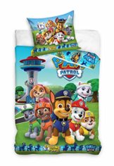 Paw Patrol Bettwäsche Bettbezug 135x200 80x80 Baumwolle · Kinderbettwäsche für Mädchen und Jungen · 2 teilig · 1 Kissenbezug 80x80 + 1 Bettbezug 135x200 cm - 1