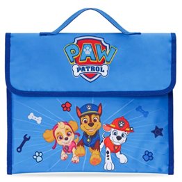 PAW PATROL Dokumententasche A4 Kinder Tasche, Book Bag Aktentasche Kinder Heftmappe - 1