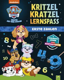 PAW Patrol Kritzel-Kratzel-Lernspaß: Erste Zahlen: Für Kinder ab 5 Jahren │ Spielerische Schulvorbereitung. Lernübungen, Rätsel und Aufgaben mit Marshall, Chase und Co. - 1