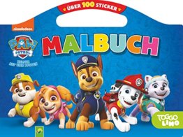 PAW Patrol Malbuch mit über 100 Stickern: Das tolle Stickerbuch | Malbuch für alle Paw Patrol Fans ab 4 Jahren - 1
