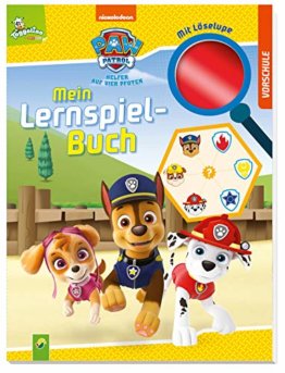 PAW Patrol Mein Lernspielbuch mit Löselupe: Lernspaß für Kinder ab 4 Jahren - 1