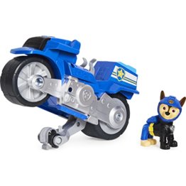 Paw Patrol Moto Pups Chases Motorrad mit Spielfigur, Fahrzeug mit Rückzugs- und Wheelie-Funktion, ab 3 Jahren, Basis Fahrzeug (Basic Vehicle) - 1