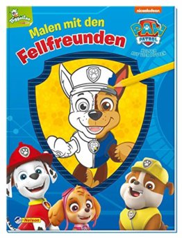 PAW Patrol: PAW Patrol: Malen mit den Fellfreunden: Großflächige Malvorlagen der Fellfreunde | (ab 3 Jahren) - 1