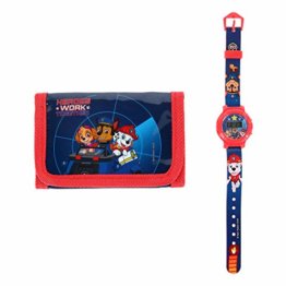 Paw Patrol Portemonnee + Digitaal Horloge. - 1