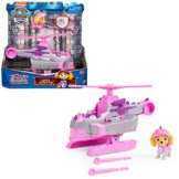 Paw Patrol, Rescue Knights Basis Fahrzeug Spielzeugauto von Skye mit Welpenfigur, Spielzeug geeignet für Kinder ab 3 Jahren - 1