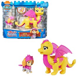 PAW PATROL, Rescue Knights Skye und Dragon Scorch Actionfiguren-Set, Spielzeug geeignet für Kinder ab 3 Jahren - 1