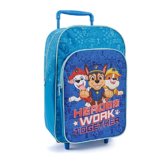 Paw Patrol Rucksack mit Rollen für Kleine Jungen 3 4 5 6 Jahre - Kindergarten Rollrucksack Helfer auf 4 Pfoten mit Abnehmbaren Rädern - Kinder Trolley Vorschule Marshall Chase Rubble - 36x24x12 cm - 1
