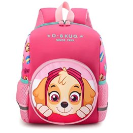 Paw Patrol Skye Rucksack Kinder, Paw Patrol Kinderrucksack,Skye Kinderrucksack Mädchen Rucksack Kindergarten Kindergartenrucksack 33cm x 27cm x 13cm Mädchen von 3 4 5 6 Jahren - 1