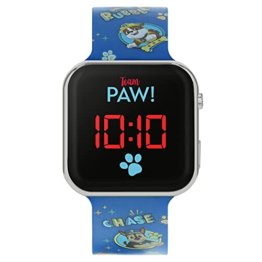 Paw Patrol Unisex-Kinder-Armbanduhr PAW4354, digitale Quarzuhr mit Silikonarmband, blau, Riemen - 1