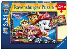 Ravensburger Kinderpuzzle - 05154 Allzeit bereit! - Puzzle für Kinder ab 4 Jahren, Paw Patrol Puzzle mit 2x24 Teilen - 1