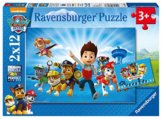 Ravensburger Kinderpuzzle - 07586 Ryder und die Paw Patrol - Puzzle für Kinder ab 3 Jahren, Paw Patrol Puzzle mit 2x12 Teilen - 1