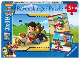 Ravensburger Kinderpuzzle - 09369 Helden mit Fell - Puzzle für Kinder ab 5 Jahren, Paw Patrol Puzzle mit 3x49 Teilen - 1