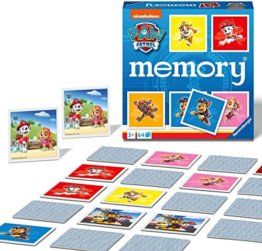 Ravensburger Paw Patrol memory - 20887 - Spieleklassiker für alle Fans der TV-Serie Paw Patrol, Merkspiel für 2-8 Spieler ab 3 Jahren - 1