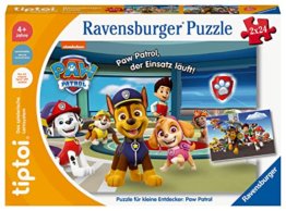 Ravensburger tiptoi Spiel 00135 - Puzzle für kleine Entdecker: Paw Patrol - 2x24 Teile Kinderpuzzle ab 4 Jahren, für Jungen und Mädchen, 1 Spieler - 1