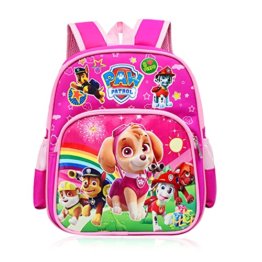 Runup Paw Dog Patrol Kindergartenrucksack für Mädchen, Skye Schulrucksack für Kinder von 3-8 Jahren, rosa leichter wasserdichter Kindergarten Rucksack für Jungen Mädchen - 1