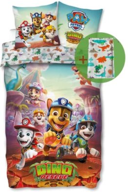 SkyBrands Paw Patrol Bettwäsche 135x200 80x80 Dino Baumwolle [mit extra Beutel] Kinderbettwäsche für Mädchen und Jungen · 2 teilig Paw Patrol Figuren Öko Tex Standard Deutscher Händler - 1