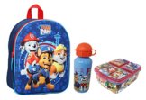 Theonoi Set Paw Patrol 3D-Effekt Rucksack Backpack Schulrucksack Schulranzen Schultasche Sportrucksack Kindergarten leichter Kleinkinderrucksack (Rucksack Flasche Brotdose) - 1