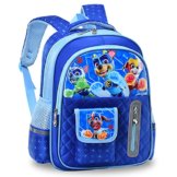 Tomicy Paw Dog Patrol Kinderrucksack Paw Patrol Rucksack,Schultasche für Jungen den Kindergarten der Grundschule mit Hauptfach und Nebenfach Getränkenetz, blau - 1